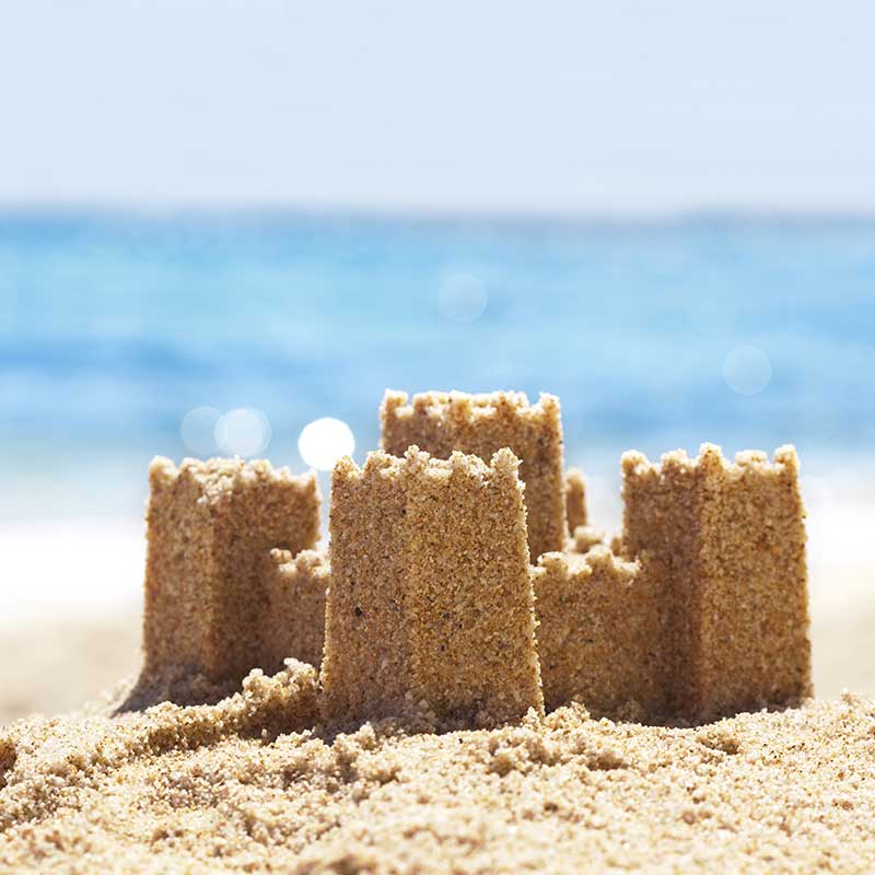 Sandcastles on Bathers Beach for Easter Long Weekend